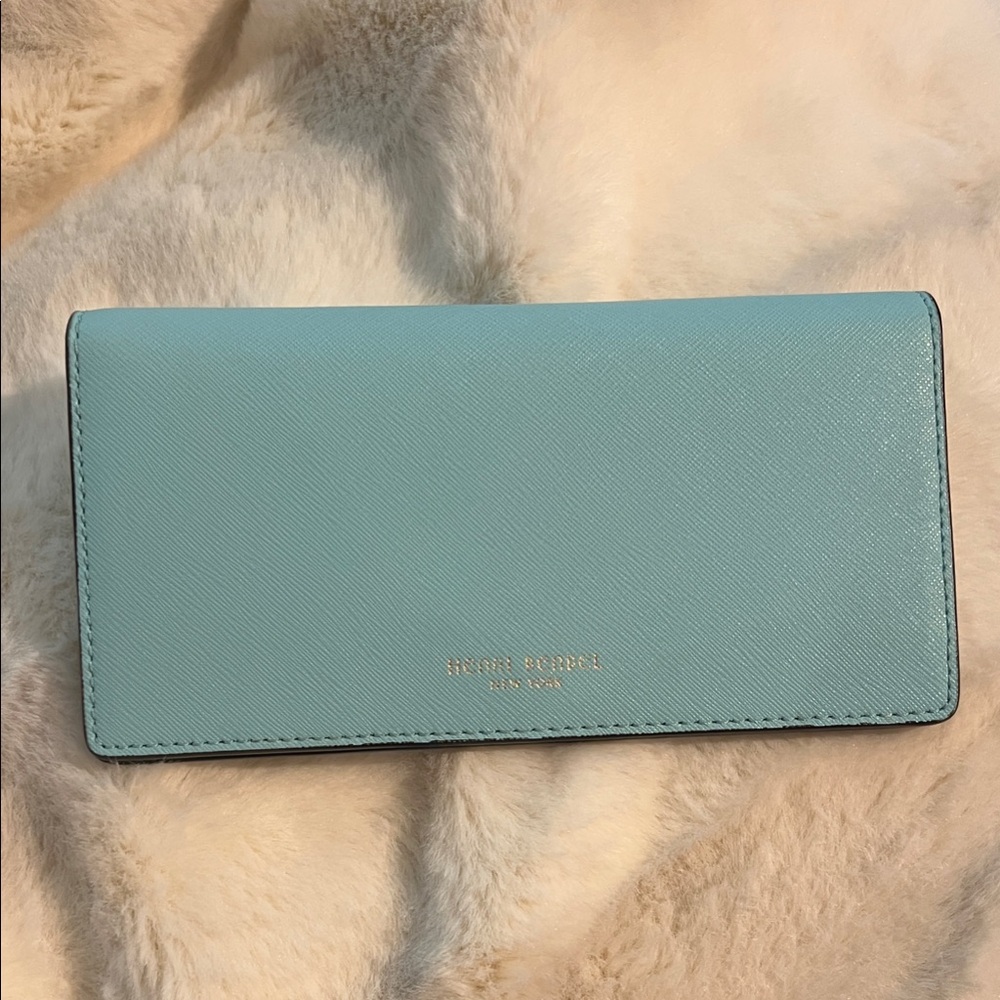 Henri Bendel Light Blue Leather Wallet